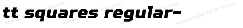 tt squares regular字体转换
